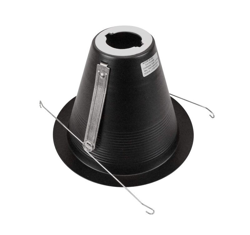NICOR Lighting 6 inch Black Airtight Recessed Cone Baffle Trim, Fits 6 inch Housings (17550ABK) - Image 4